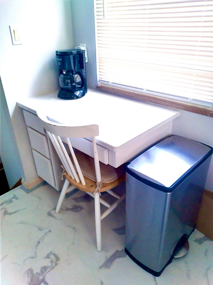 Flexible Coffee Station or kitchen work-from-home desk with high-speed Wi-Fi included