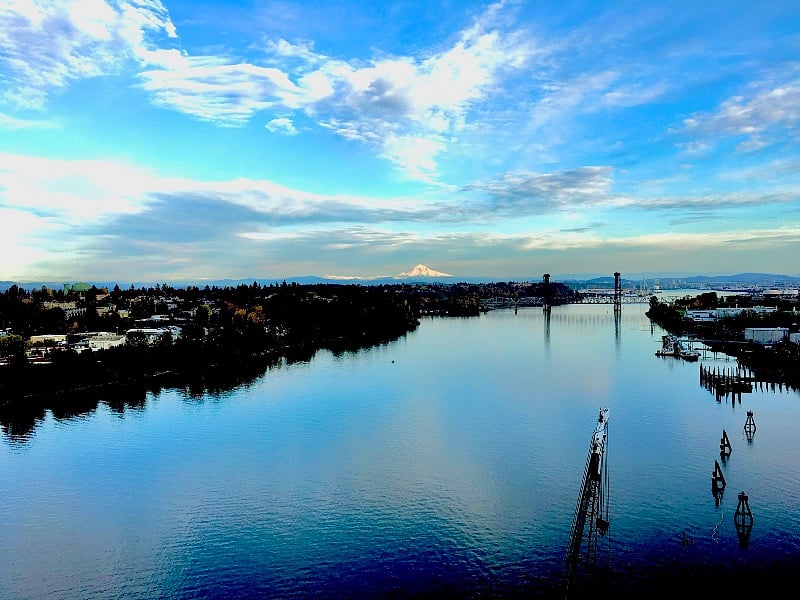 The view from the bridge is spectacular.