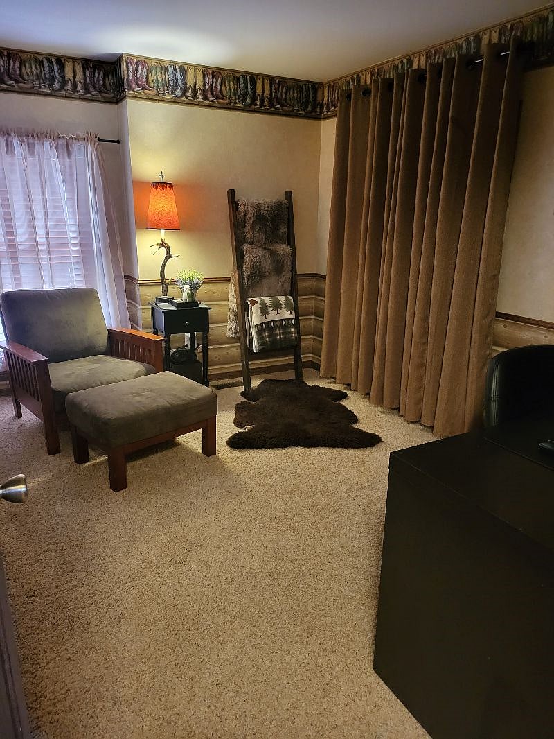 Favorite Room in the Home - Quiet TV or Office - has additional closet space and computer desk.