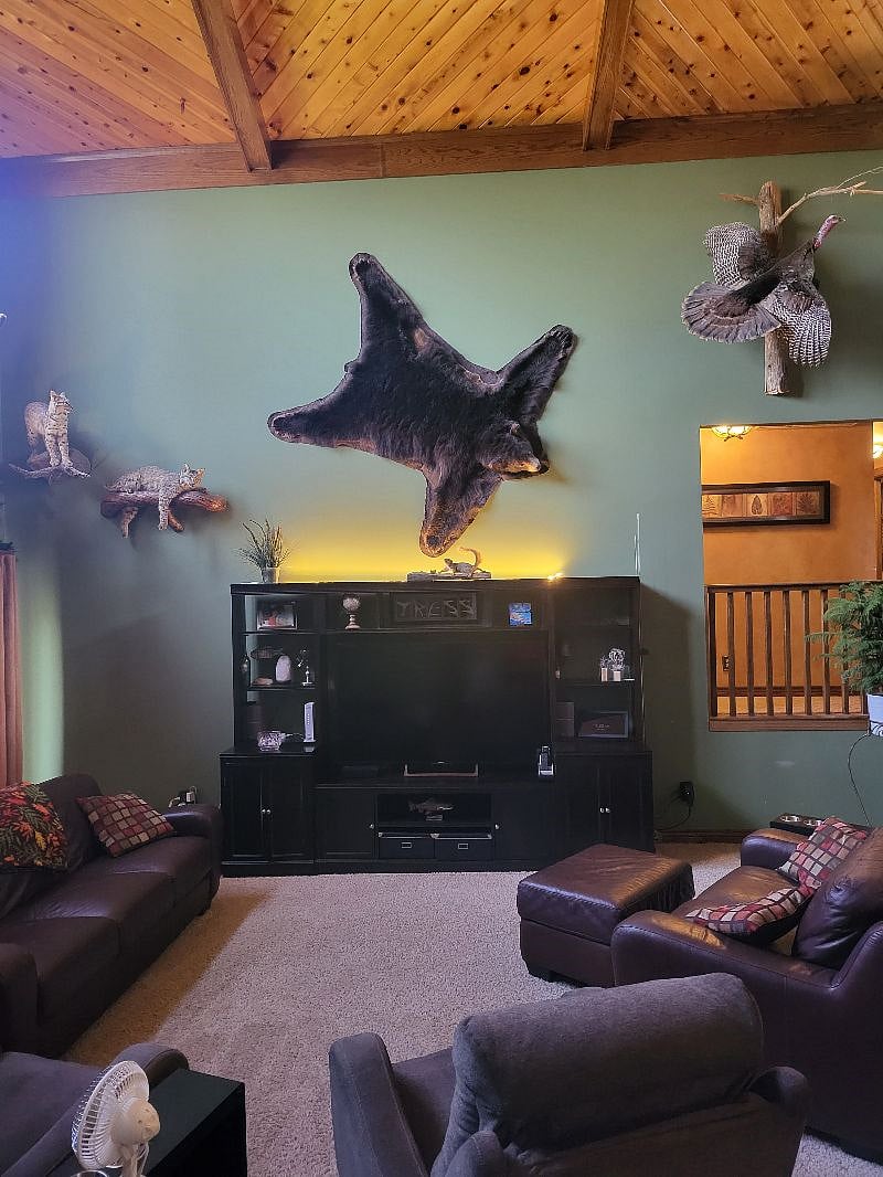 Living Area with 65" TV for Movies and Entertaining