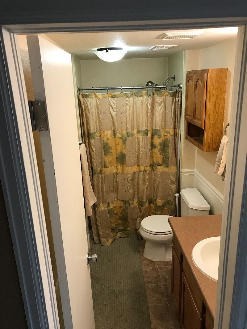 Bathroom with walk in shower