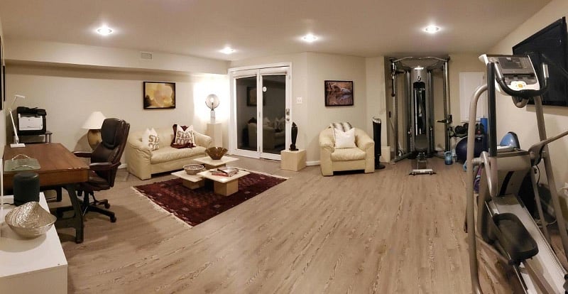 Convenient area to keep in shape