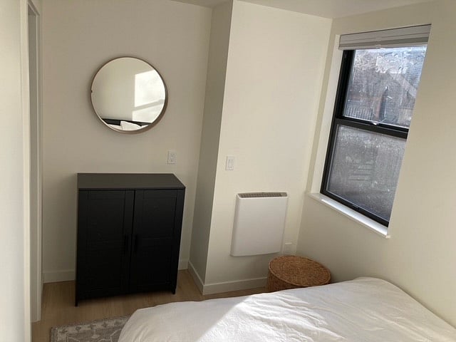 Extra wall mounted heaters in the bedrooms