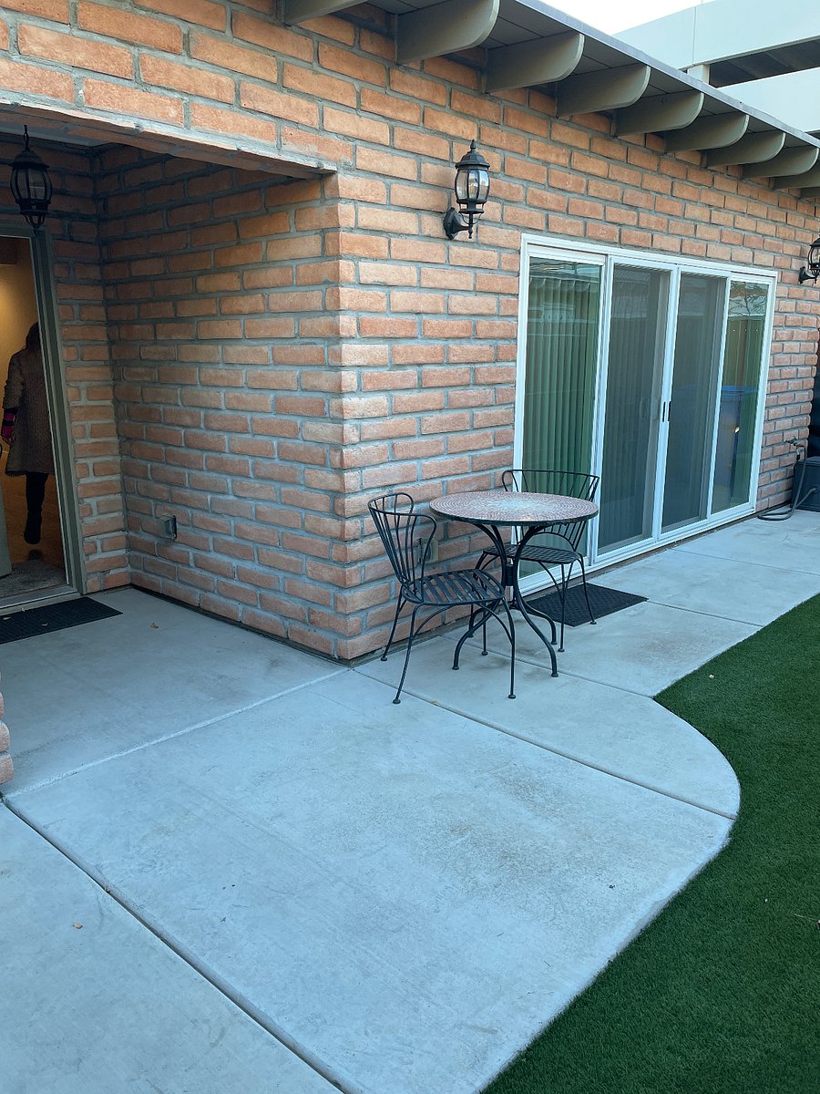 Secure gated patio
