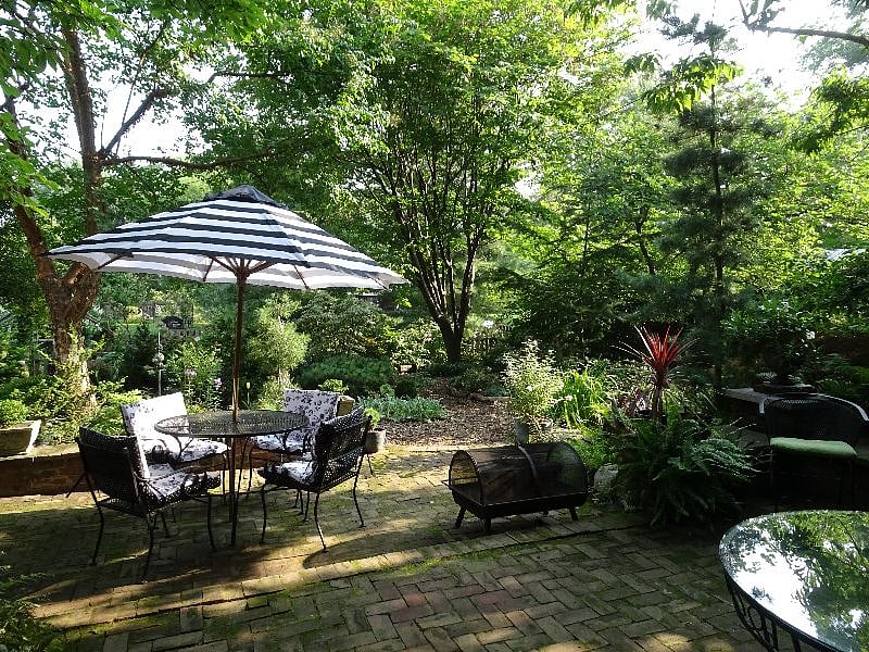 Back patio. 
