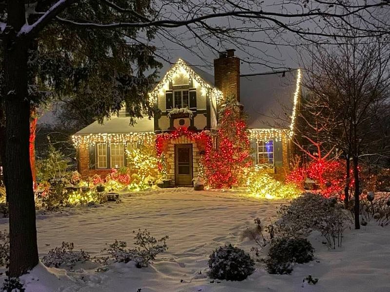 The house is all decked out for the holidays season.