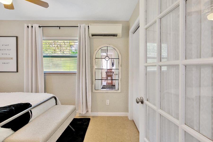 View into bedroom.