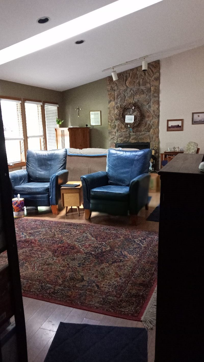 Ethan Allen Blue leather recliners