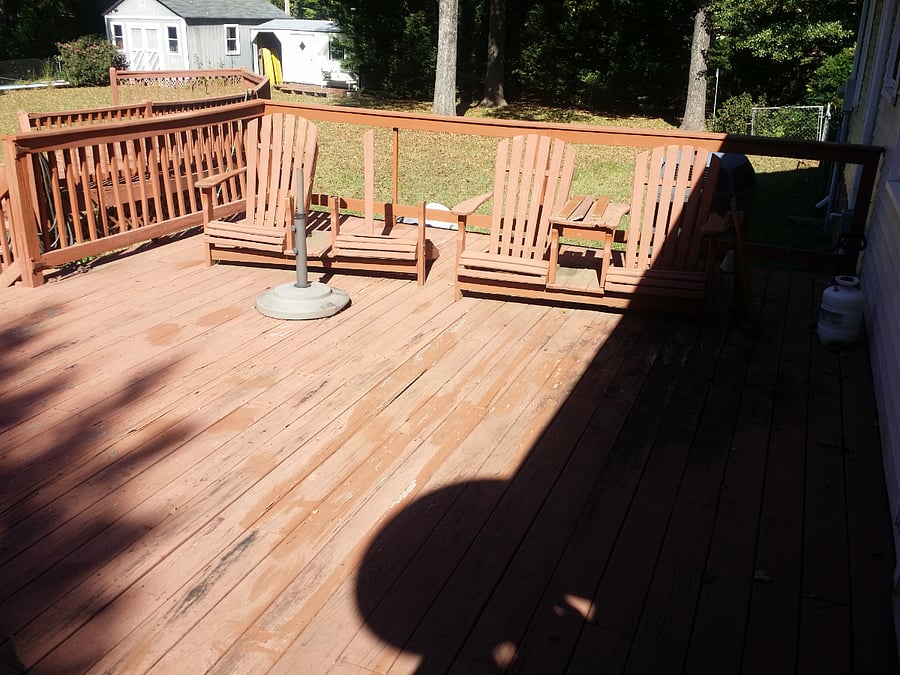 Rear Deck (Old Photo - recently renovated)