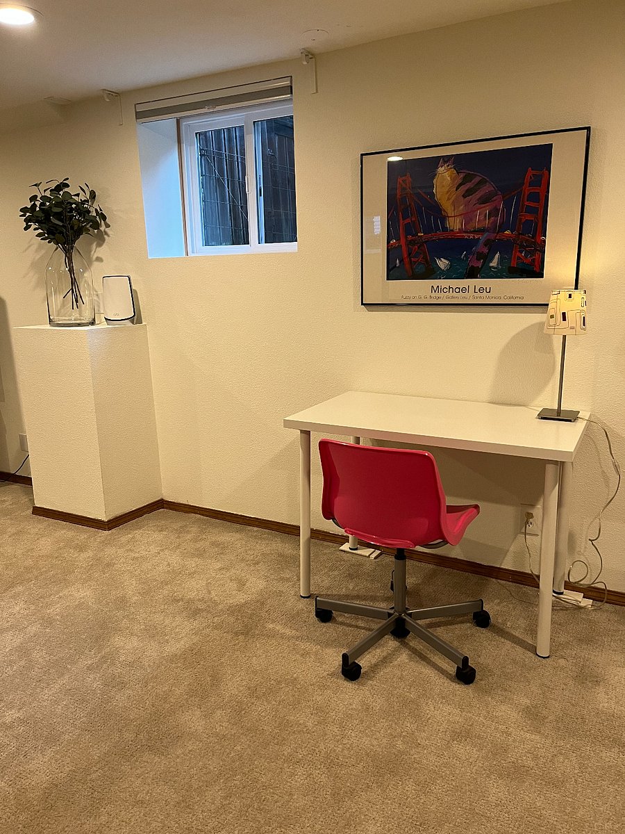 desk area with super fast wifi