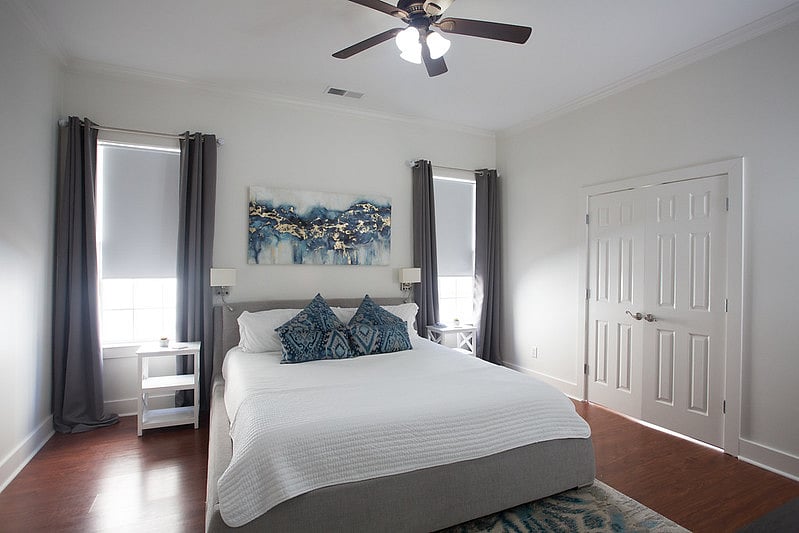 Master Bedroom with California King Bed