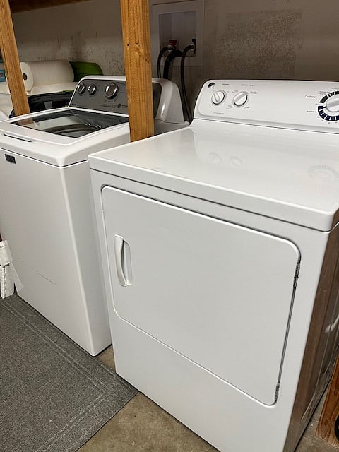 Washer and Dryer on premises. Large folding table. Flexible laundry days. Complimentary laundry supplies are provided. 
