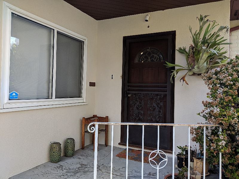 Front door.