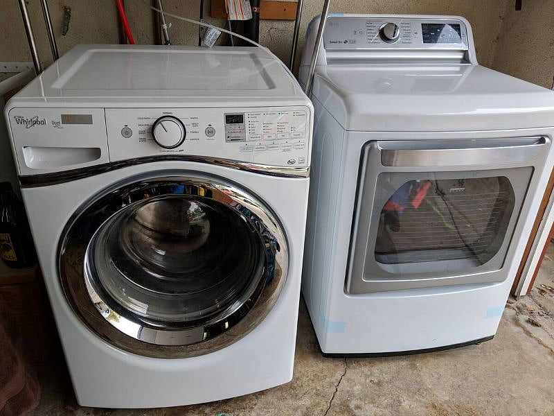 Washer/Dryer available for use in the garage.