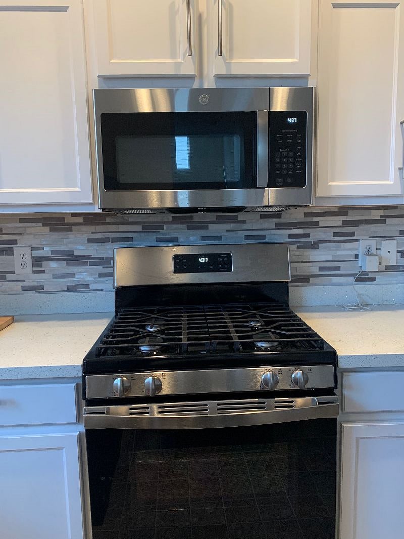 New appliances in place