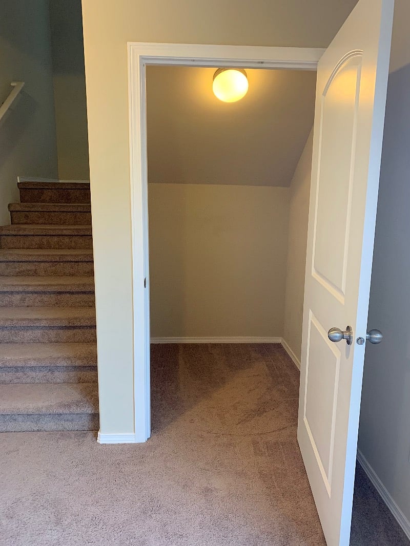 Extra storage in basement
