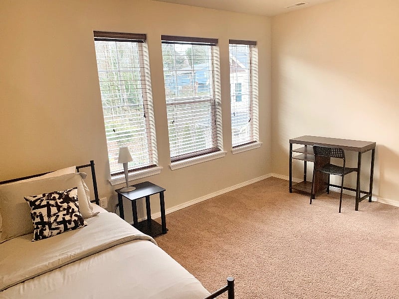 Room 3 - this room has plenty of space, clean and functional with large windows.