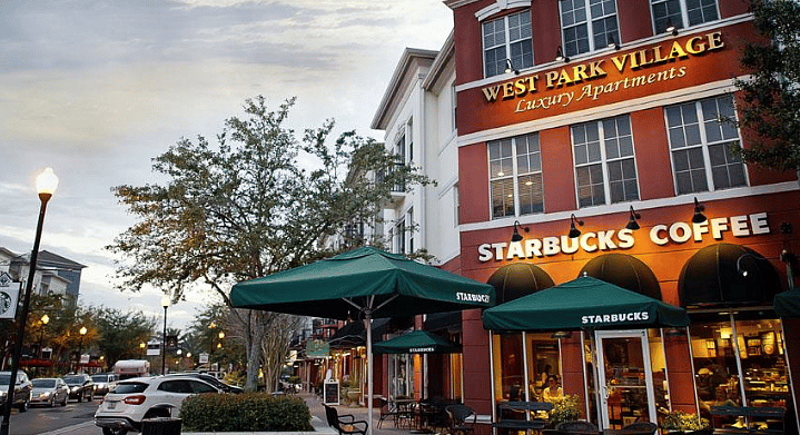 West Park Village Dr. (3.7 mi.) A community of renovated townhouses and lofts build atop neighborhood shops, restaurant, world class golf, vibrant galleries and more....