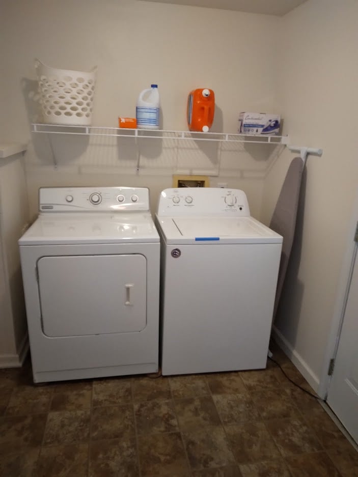 Nice size Laundry Room with Elec. Washer/Dryer.