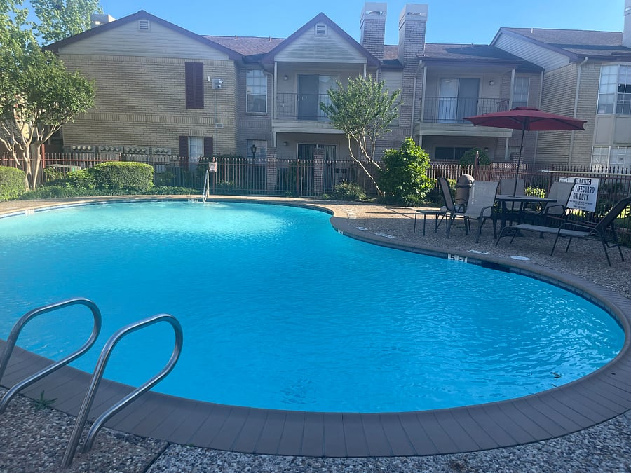 One of 2 pools available on the community.