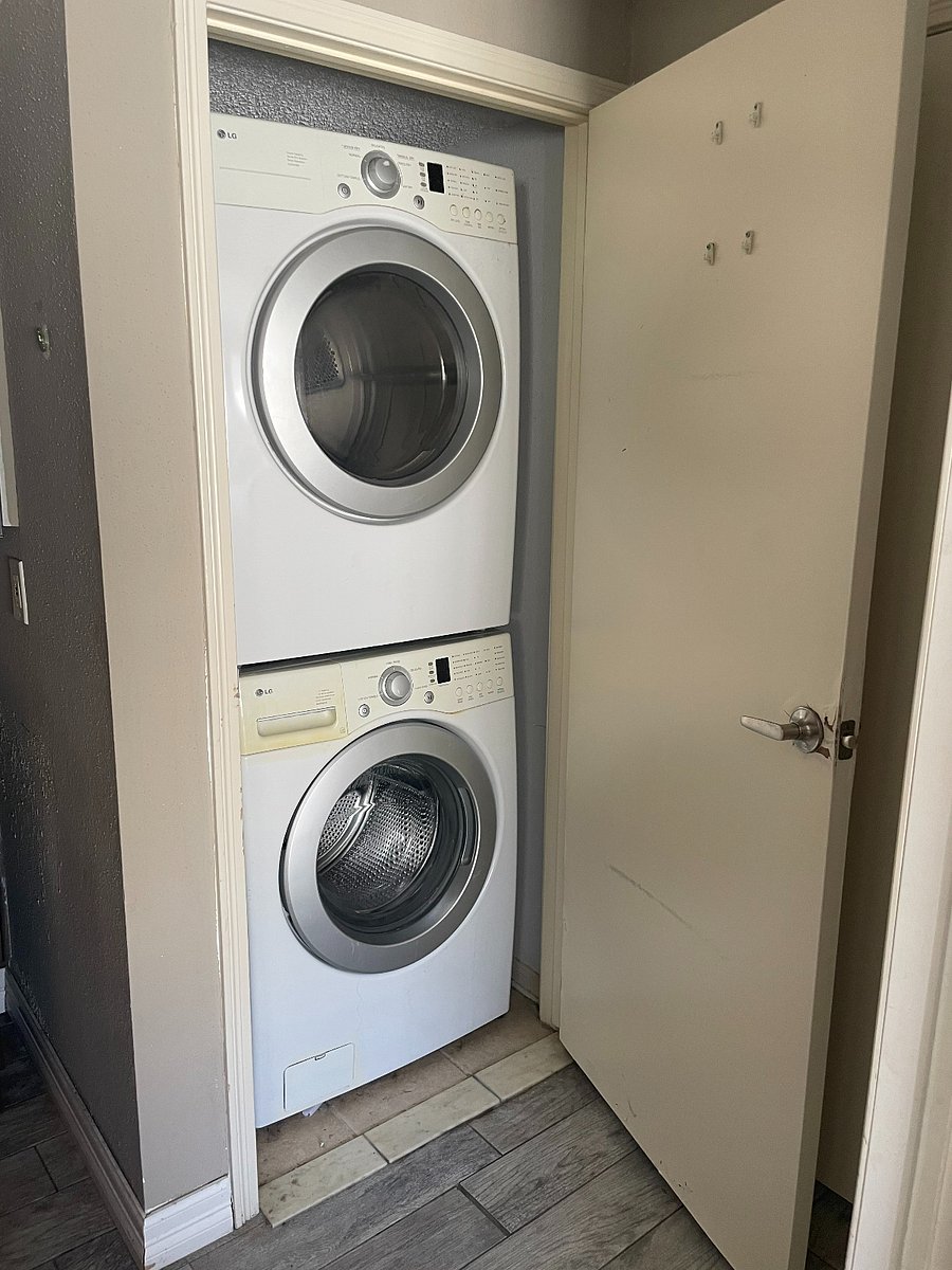 Full sized washer and dryer