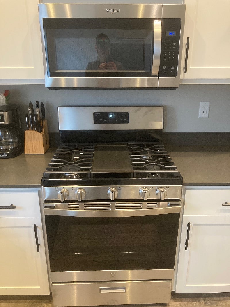 New gas stove 