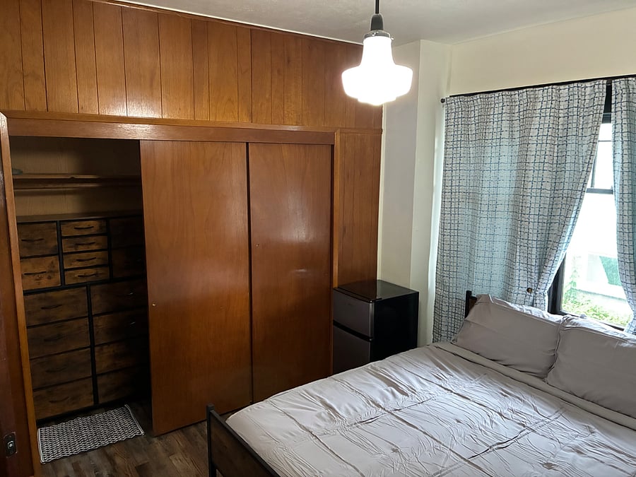 Master bedroom with private shower 