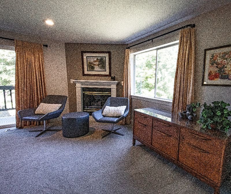 View from the kitchen entrance
