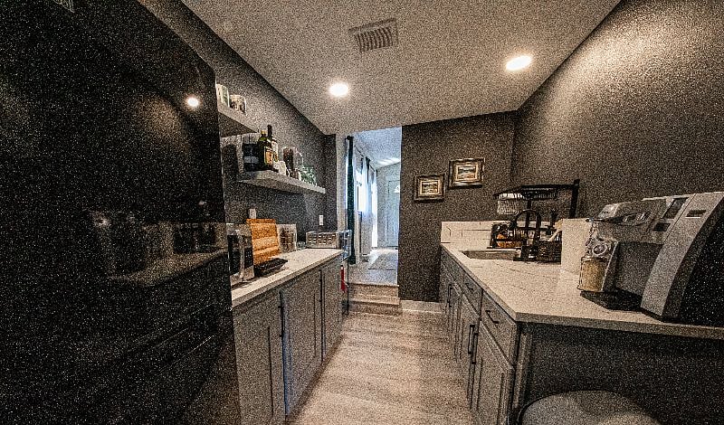 From the LR, Appliances on the right