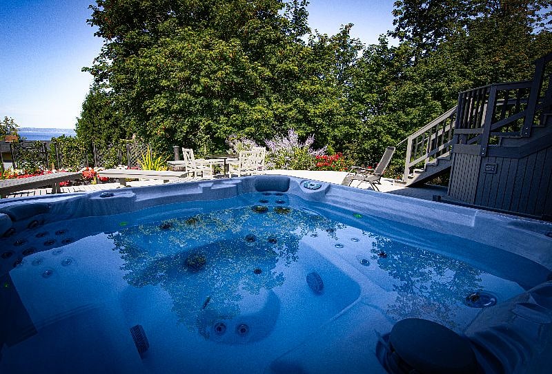 Close up of Hot Tub.