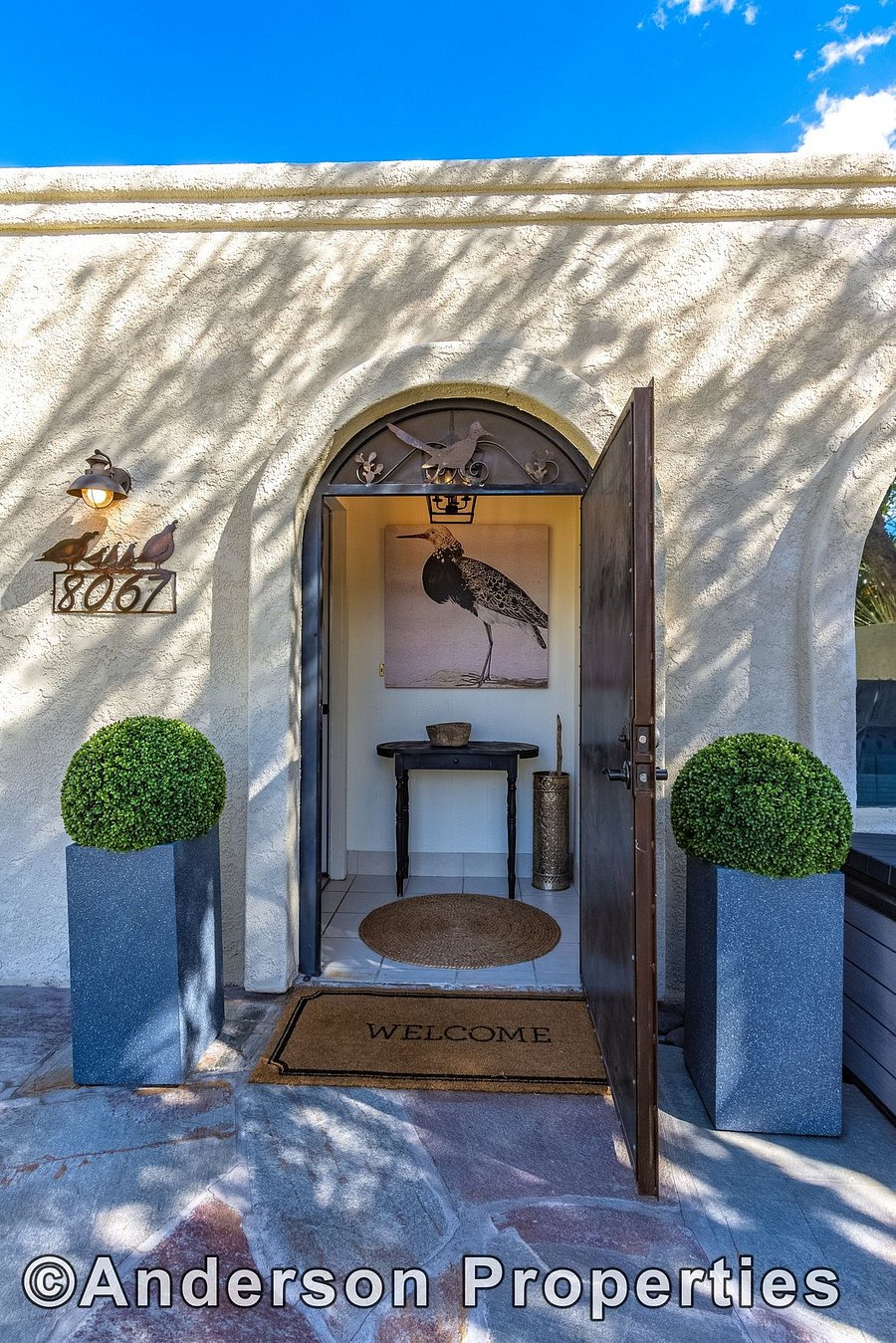 Guests greeted by entry foyer