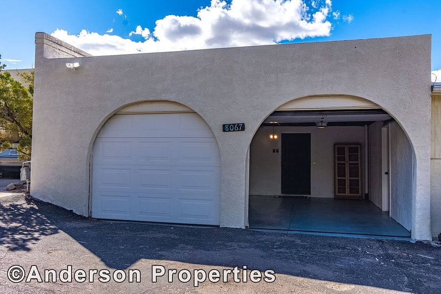 2 car ENCLOSED oversized garage