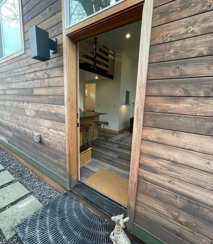Private front door. 
