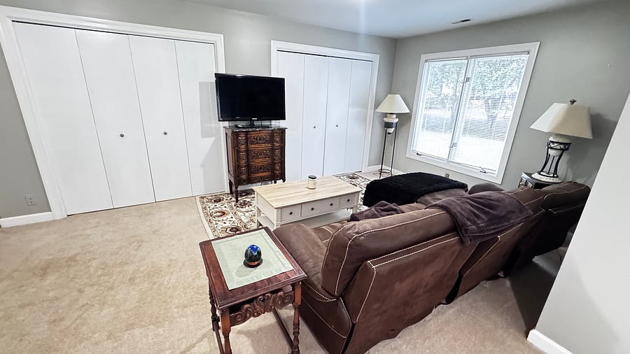 Family room. Please bring your own Roku or fire stick streaming service.