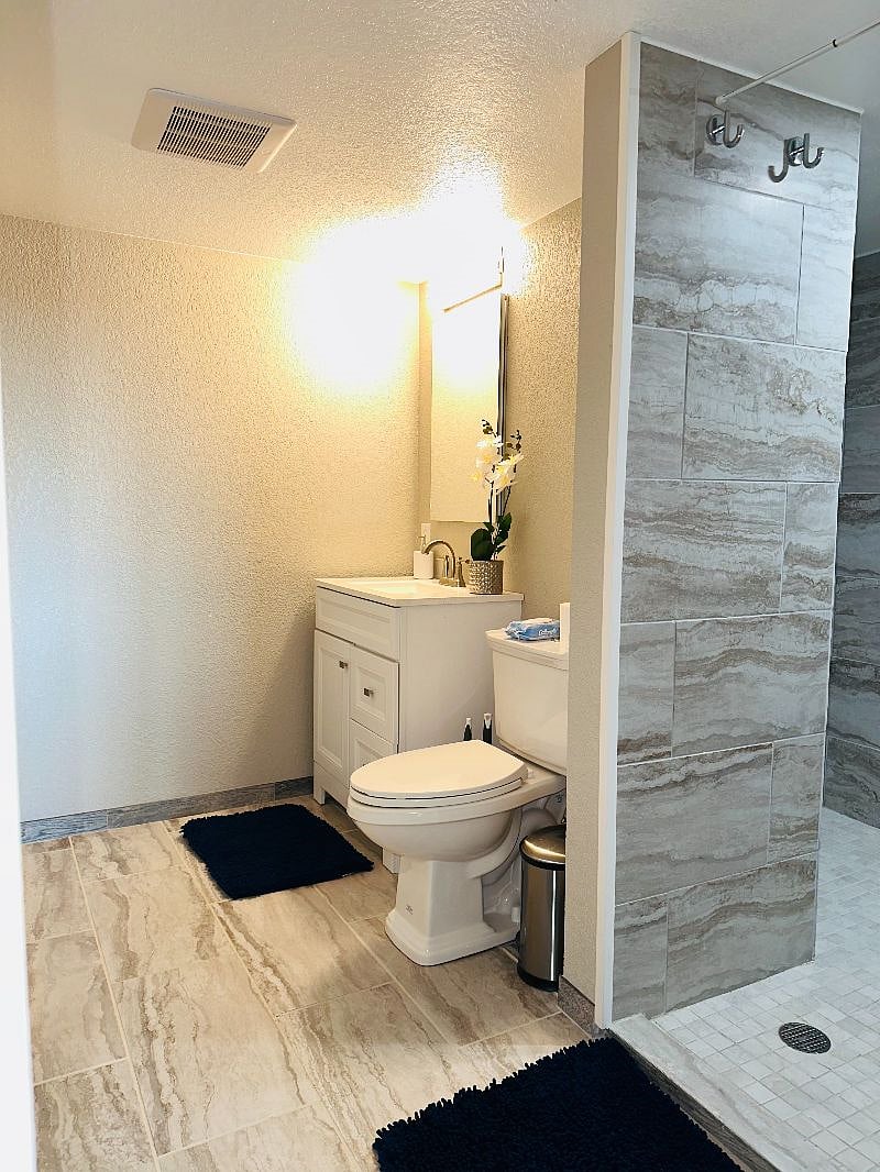 Bathroom with walk in shower