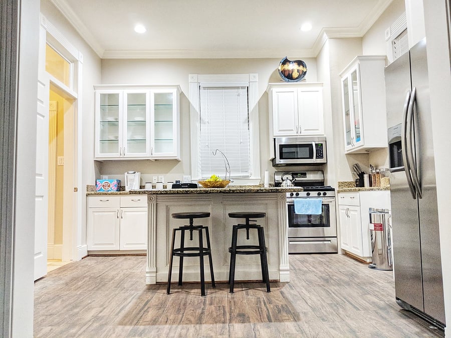 full kitchen with stainless steel appliances