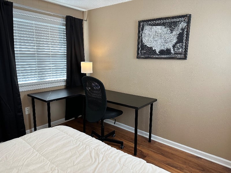 Study table and chair in each room