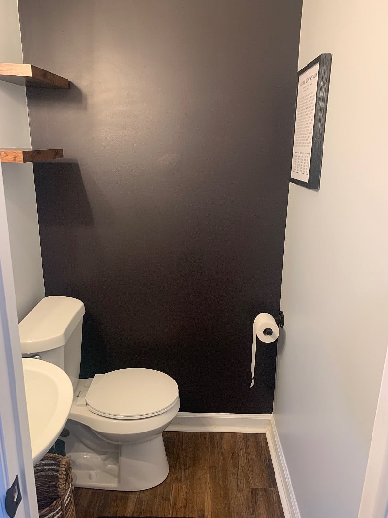 Half bathroom inside the master bedroom