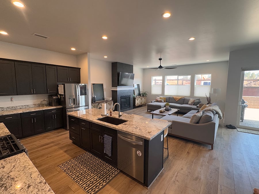 Open concept living area