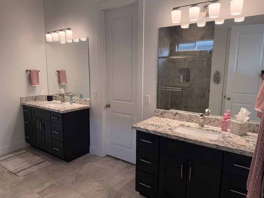 Master bathroom and closet