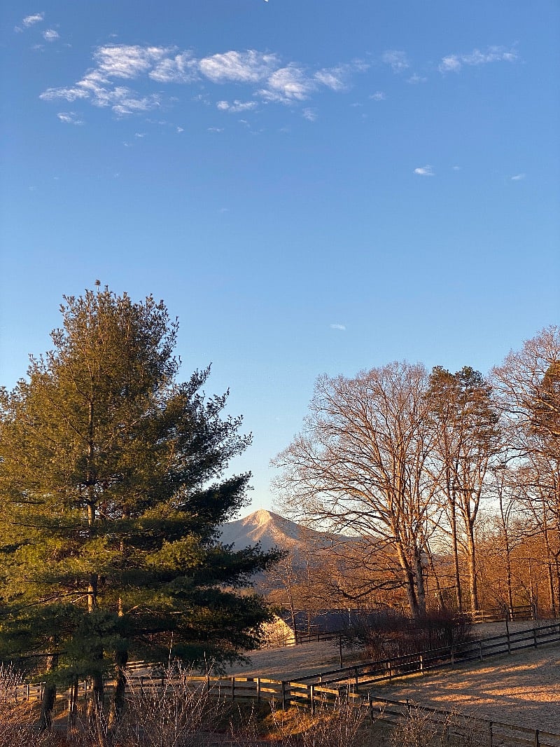 View of Mount Pisgah from the porch