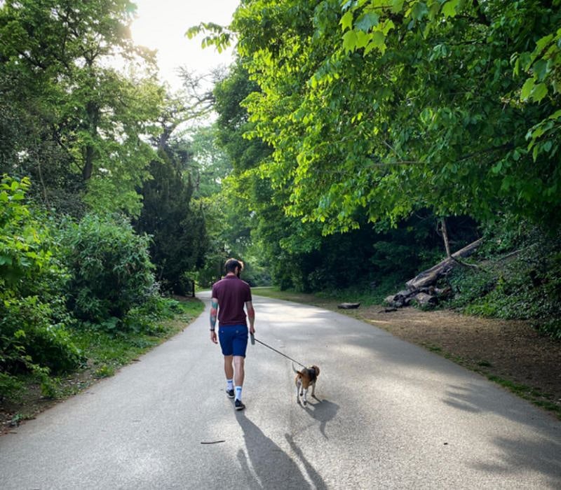 Park and trail are 5 to 7 mins away :) 