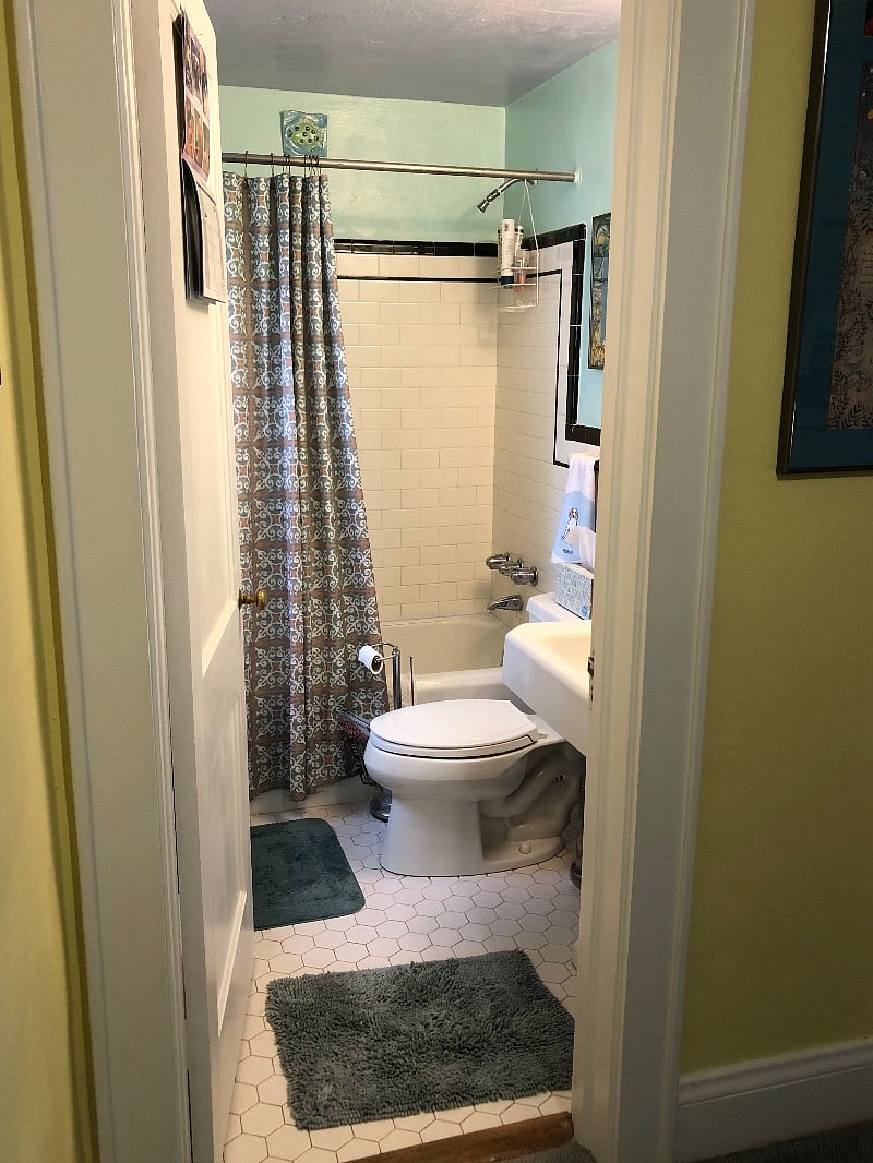 Private bath with shower and tub