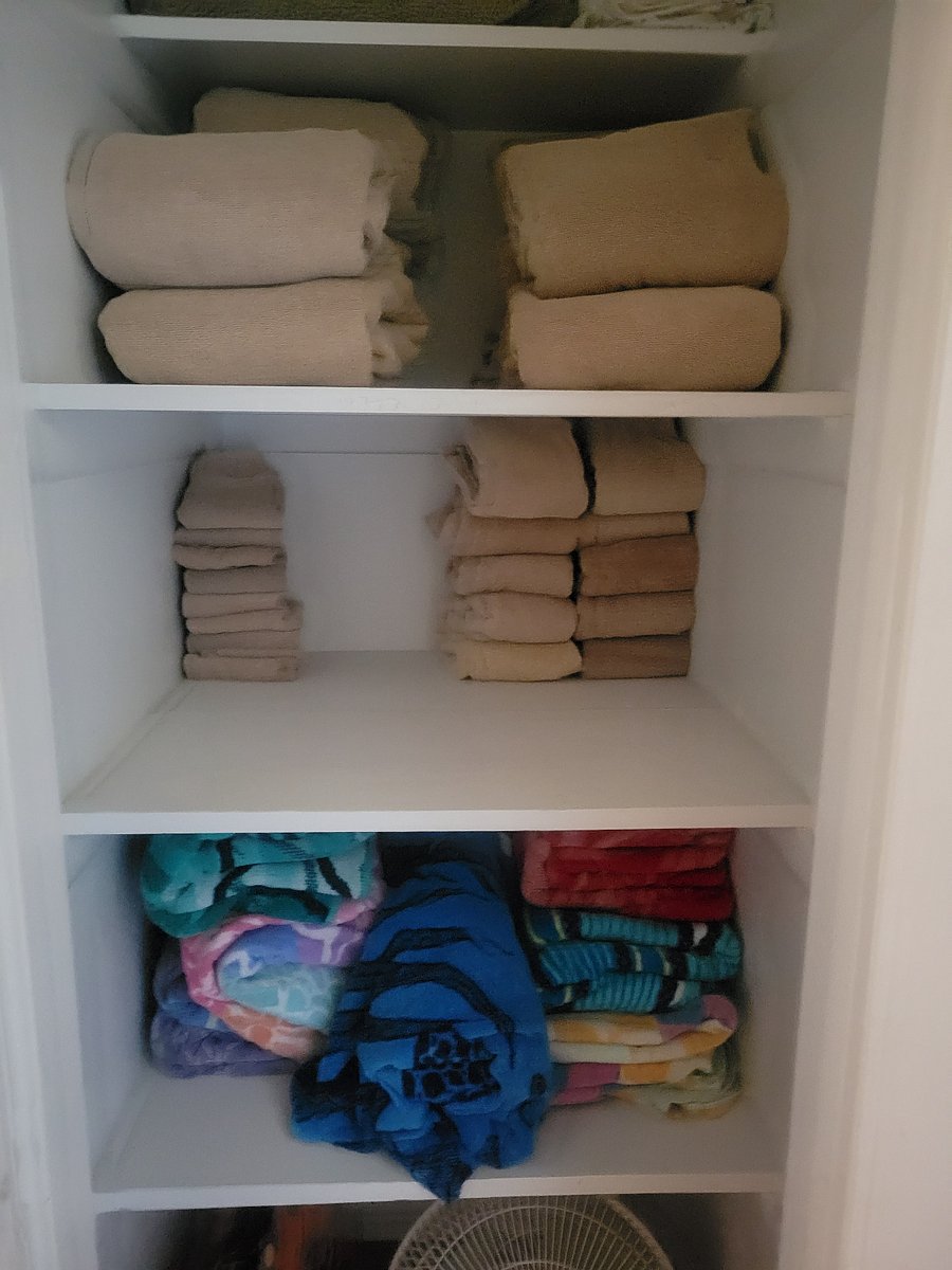 The linen closet.