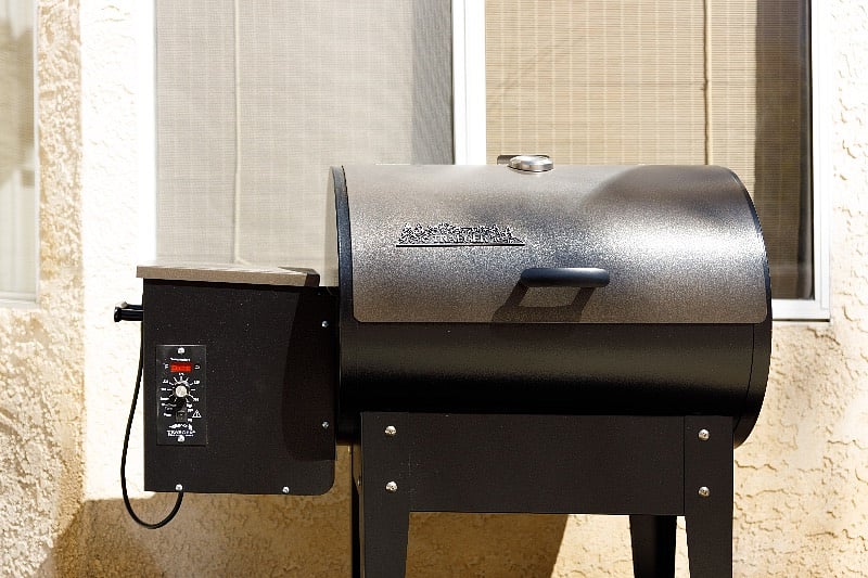 Use the smoker to enjoy a delicious meal.