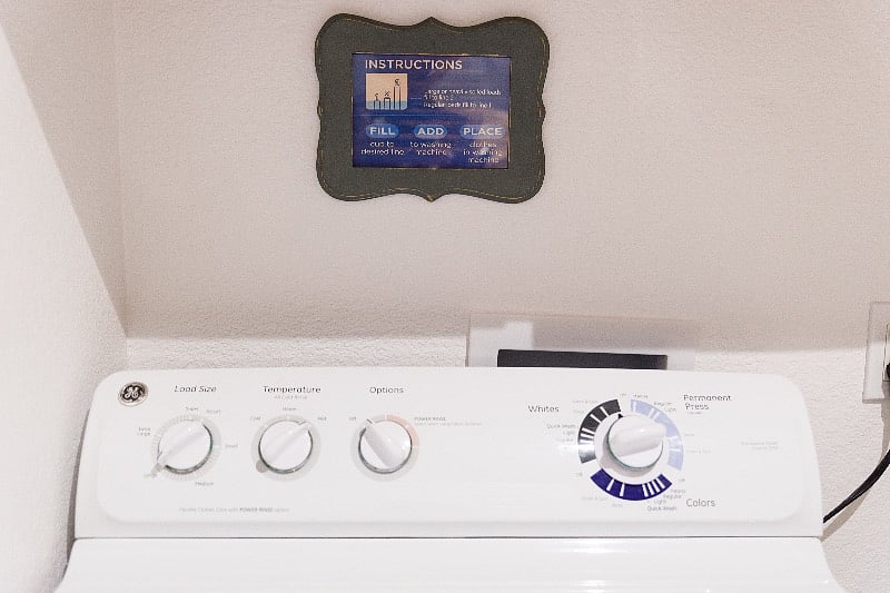 Laundry room with washer and dryer