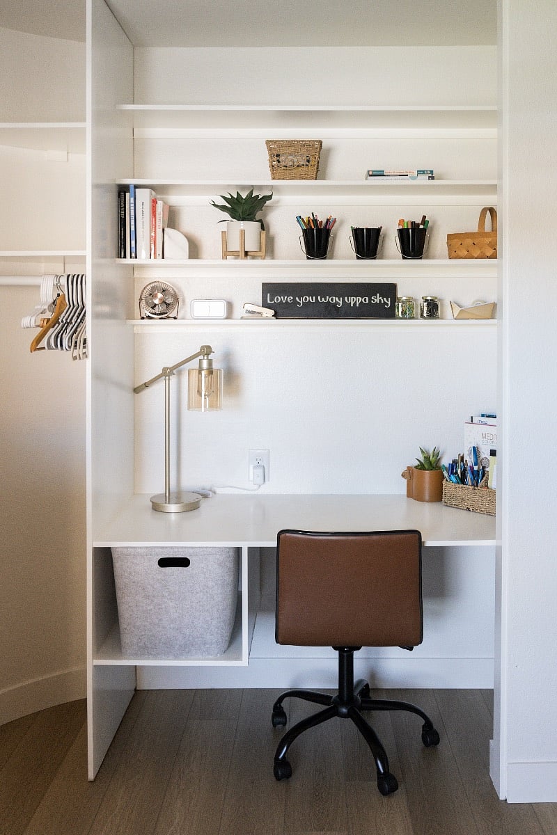 Office workspace is in the front bedroom.  Equipped with your work from home needs.
