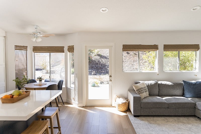 Cozy den near just off the kitchen and dining nook.