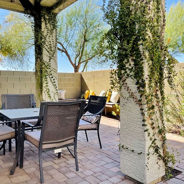 Walk-out private patio to enjoy a beverage after a nice hike or long day at work