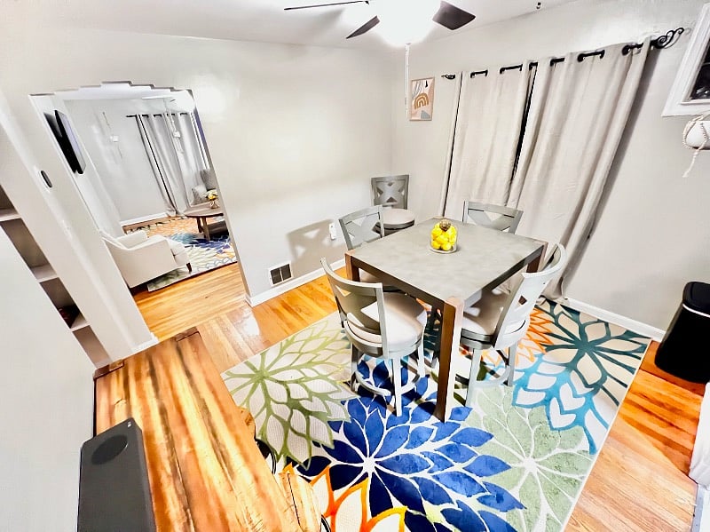 Dining Room in Apartment 2 on Upper Level - 2 Bedroom